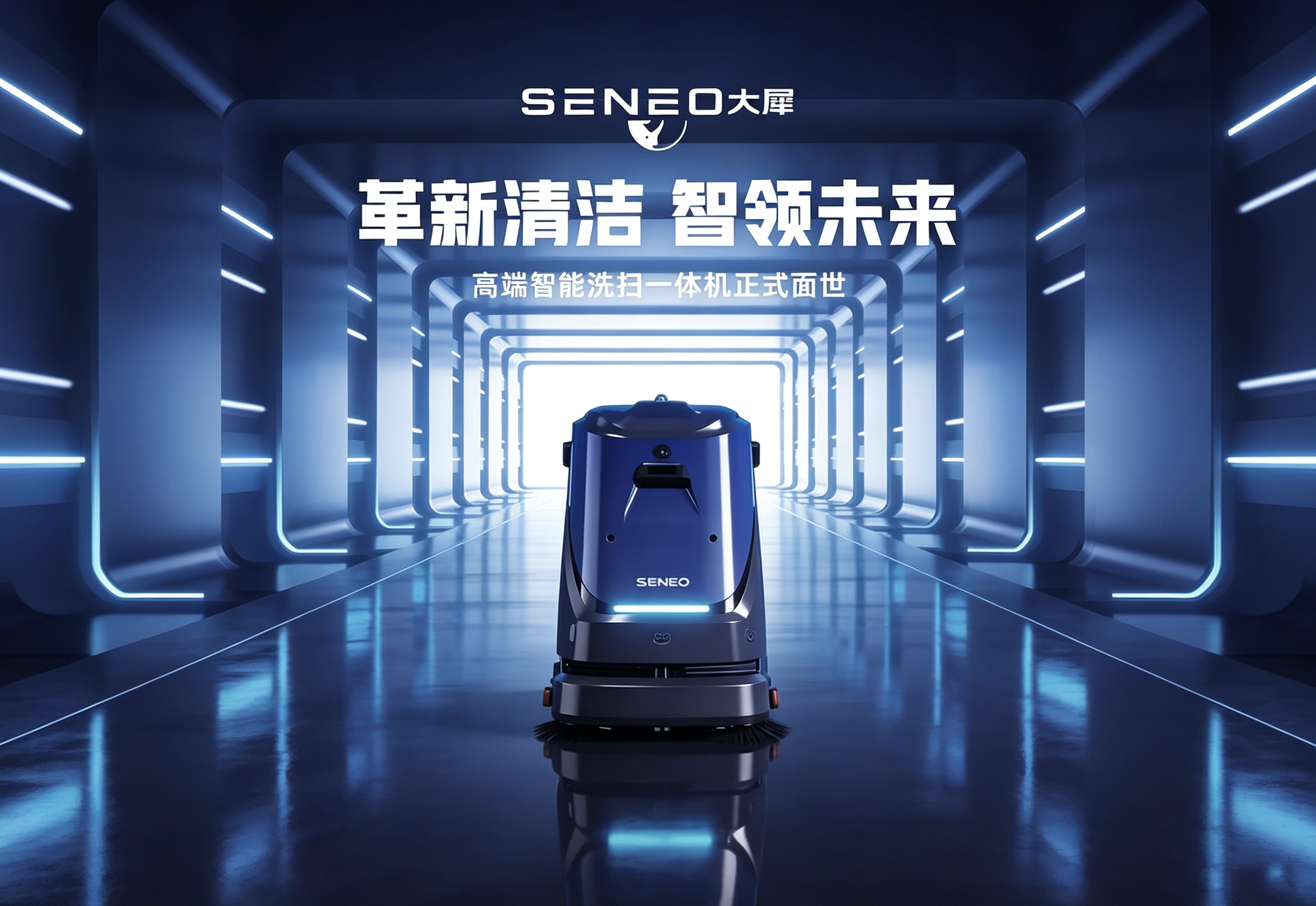 革新清洁 智领未来丨大犀SENEO高端智能洗扫一体机正式面世！